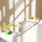 Blaues holografisches Acryltablett